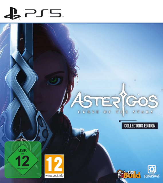 Asterigos Curse of the Stars: Deluxe Edition box art for Playstation 5
